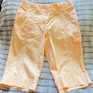 Chico’s peach colored Bermuda shorts
